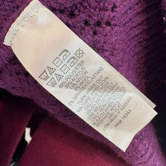 Joie Purple Knit Sweater L - Picture 8 of 11